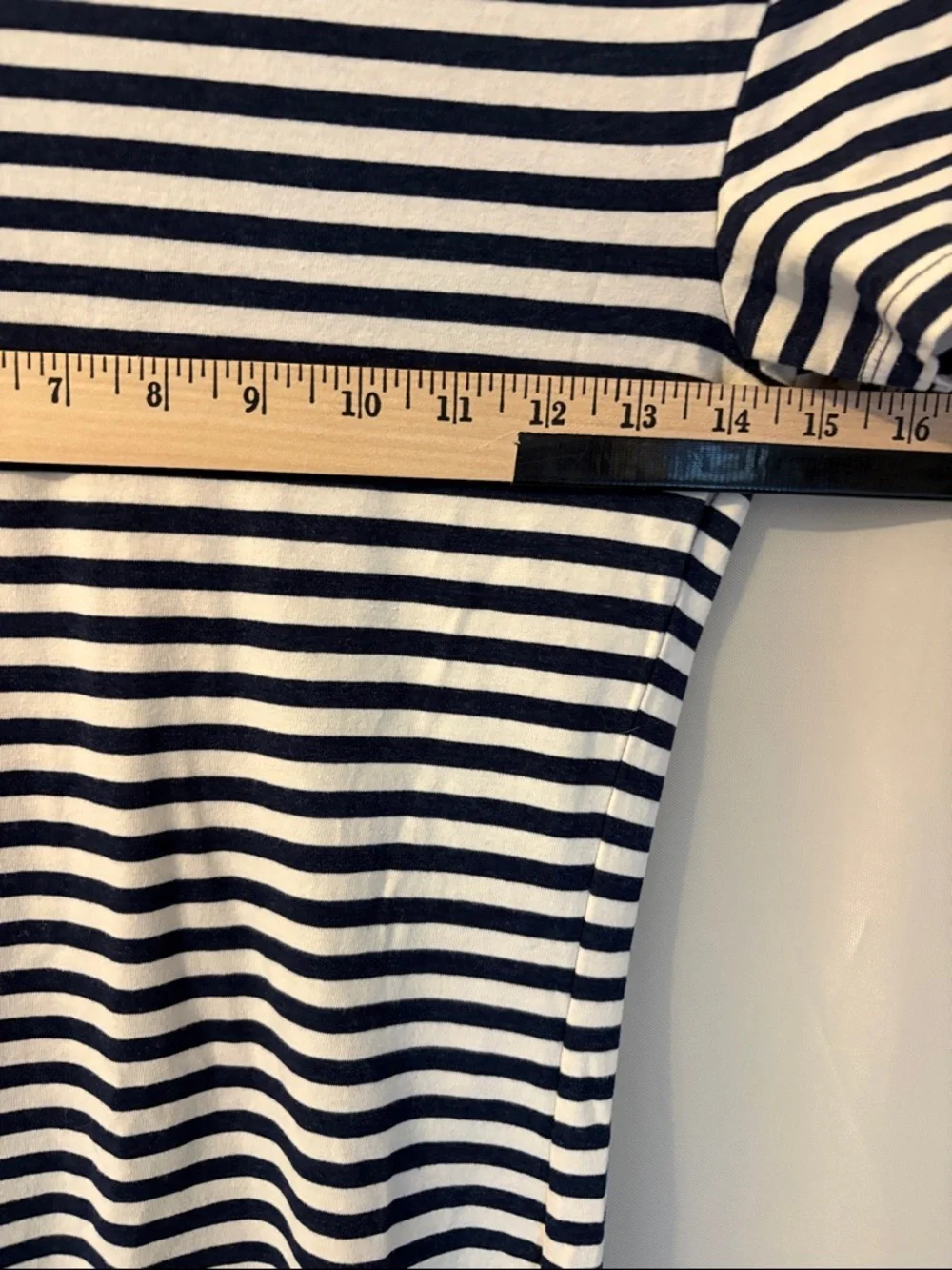 H&M Navy and White Striped Mini Dress